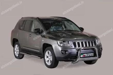 MISUTONIDA OVAL SIDE BARS WITH INTEGRATED PLASTIC FOOTSTEPS JEEP Compass