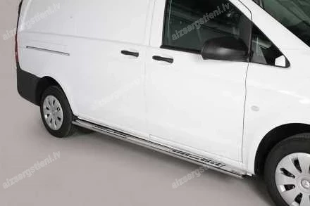 MISUTONIDA OVAL SIDE BARS WITH INTEGRATED PLASTIC FOOTSTEPS MERCEDES-BENZ V-Class, MERCEDES-BENZ Vito / Viano