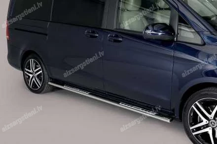MISUTONIDA OVAL SIDE BARS WITH INTEGRATED PLASTIC FOOTSTEPS MERCEDES-BENZ V-Class, MERCEDES-BENZ Vito / Viano