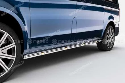 METEC ROUND SIDE PROTECTION BARS WITH ADDITIONAL LED BODY LIGHTS (L3 WHEELBASE) MERCEDES-BENZ V-Class, MERCEDES-BENZ Vito / Viano