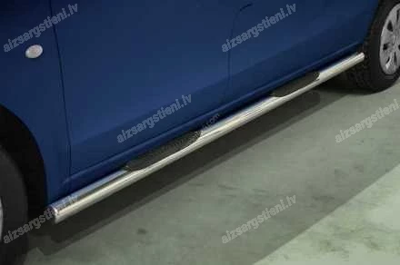 STEELER ROUND SIDE BARS WITH PLASTIC FOOTSTEPS MERCEDES-BENZ V-Class, MERCEDES-BENZ Vito / Viano