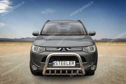 STEELER PRIEKŠĒJAIS A FORMAS AIZSARGSTIENIS AR ŠĶĒRSSTIENI UN AIZSARGRIBĀM MITSUBISHI Outlander
