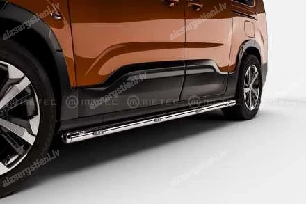METEC ROUND SIDE PROTECTION BARS WITH ADDITIONAL LED BODY LIGHTS (L2 WHEELBASE) OPEL Combo