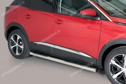 MISUTONIDA ROUND SIDE BARS WITH PLASTIC FOOTSTEPS PEUGEOT 3008