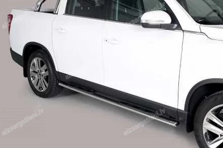 MISUTONIDA OVAL SIDE BARS WITH PLASTIC FOOTSTEPS SSANGYONG Musso