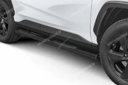 STEELER ROUND SIDE BARS WITH PLASTIC FOOTSTEPS TOYOTA RAV4