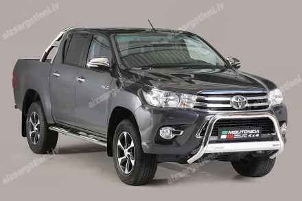 MISUTONIDA OVAL SIDE BARS WITH INTEGRATED PLASTIC FOOTSTEPS TOYOTA Hilux