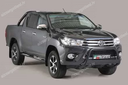 MISUTONIDA OVAL SIDE BARS WITH INTEGRATED PLASTIC FOOTSTEPS TOYOTA Hilux