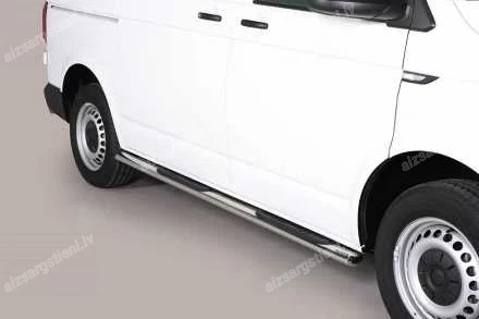 MISUTONIDA OVAL SIDE BARS WITH PLASTIC FOOTSTEPS VOLKSWAGEN T6, VOLKSWAGEN T6.1