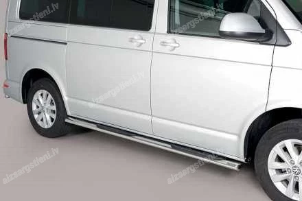 MISUTONIDA OVAL SIDE BARS WITH PLASTIC FOOTSTEPS VOLKSWAGEN T6, VOLKSWAGEN T6.1