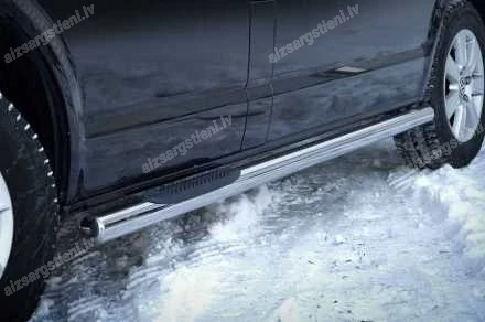STEELER ROUND SIDE BARS WITH PLASTIC FOOTSTEPS VOLKSWAGEN T6, VOLKSWAGEN T6.1