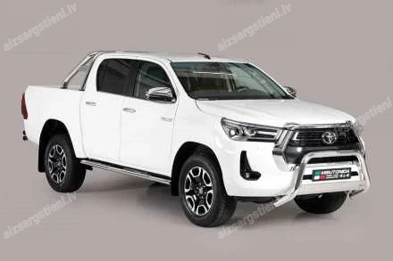 MISUTONIDA OVAL SIDE BARS WITH INTEGRATED PLASTIC FOOTSTEPS TOYOTA Hilux