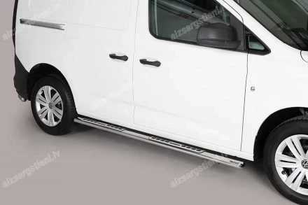 MISUTONIDA OVAL SIDE BARS WITH INTEGRATED PLASTIC FOOTSTEPS VOLKSWAGEN Caddy