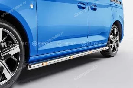 METEC ROUND SIDE PROTECTION BARS WITH ADDITIONAL LED BODY LIGHTS (L2 WHEELBASE) FORD Transit Connect / Tourneo Connect, VOLKSWAGEN Caddy