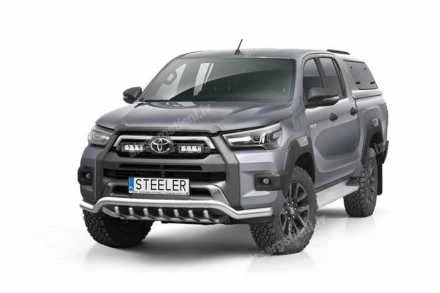 STEELER PRIEKŠĒJAIS ZEMAIS AIZSARGSTIENIS AR AIZSARGRIBĀM (INVINCIBLE) TOYOTA Hilux