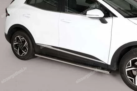 MISUTONIDA OVAL SIDE BARS WITH INTEGRATED PLASTIC FOOTSTEPS KIA Sportage