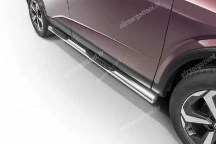 STEELER ROUND SIDE BARS WITH PLASTIC FOOTSTEPS NISSAN Qashqai