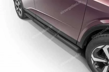 STEELER ROUND SIDE BARS WITH PLASTIC FOOTSTEPS NISSAN Qashqai