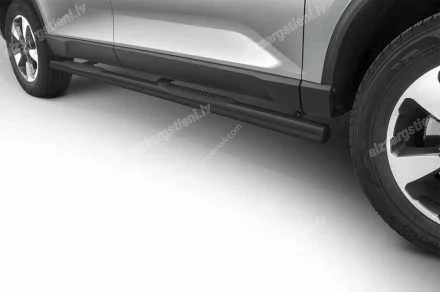 STEELER ROUND SIDE BARS WITH PLASTIC FOOTSTEPS SSANGYONG Rexton