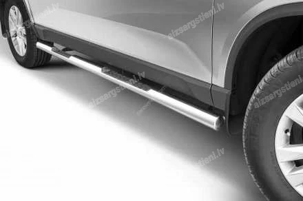 STEELER ROUND SIDE BARS WITH INTEGRATED FOOTSTEPS SSANGYONG Musso