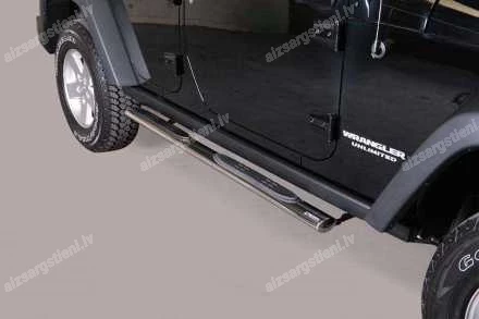 MISUTONIDA OVAL SIDE BARS WITH PLASTIC FOOTSTEPS JEEP Wrangler