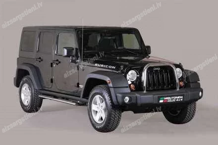 MISUTONIDA OVAL SIDE BARS WITH PLASTIC FOOTSTEPS JEEP Wrangler