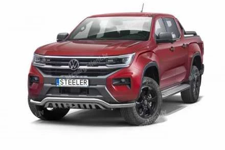 STEELER PRIEKŠĒJAIS ZEMAIS AIZSARGSTIENIS AR AIZSARGPLĀKSNI VOLKSWAGEN Amarok