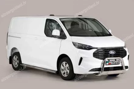 MISUTONIDA OVAL SIDE BARS WITH INTEGRATED PLASTIC FOOTSTEPS FORD Transit Custom / Tourneo Custom