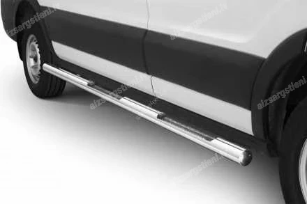 STEELER ROUND SIDE BARS WITH INTEGRATED FOOTSTEPS FORD Transit