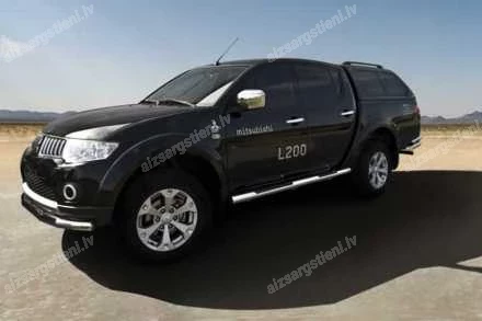 STEELER ROUND SIDE BARS WITH INTEGRATED FOOTSTEPS MITSUBISHI L200